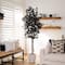6ft. Artificial Halloween Black Ficus Tree with Natural Trunk